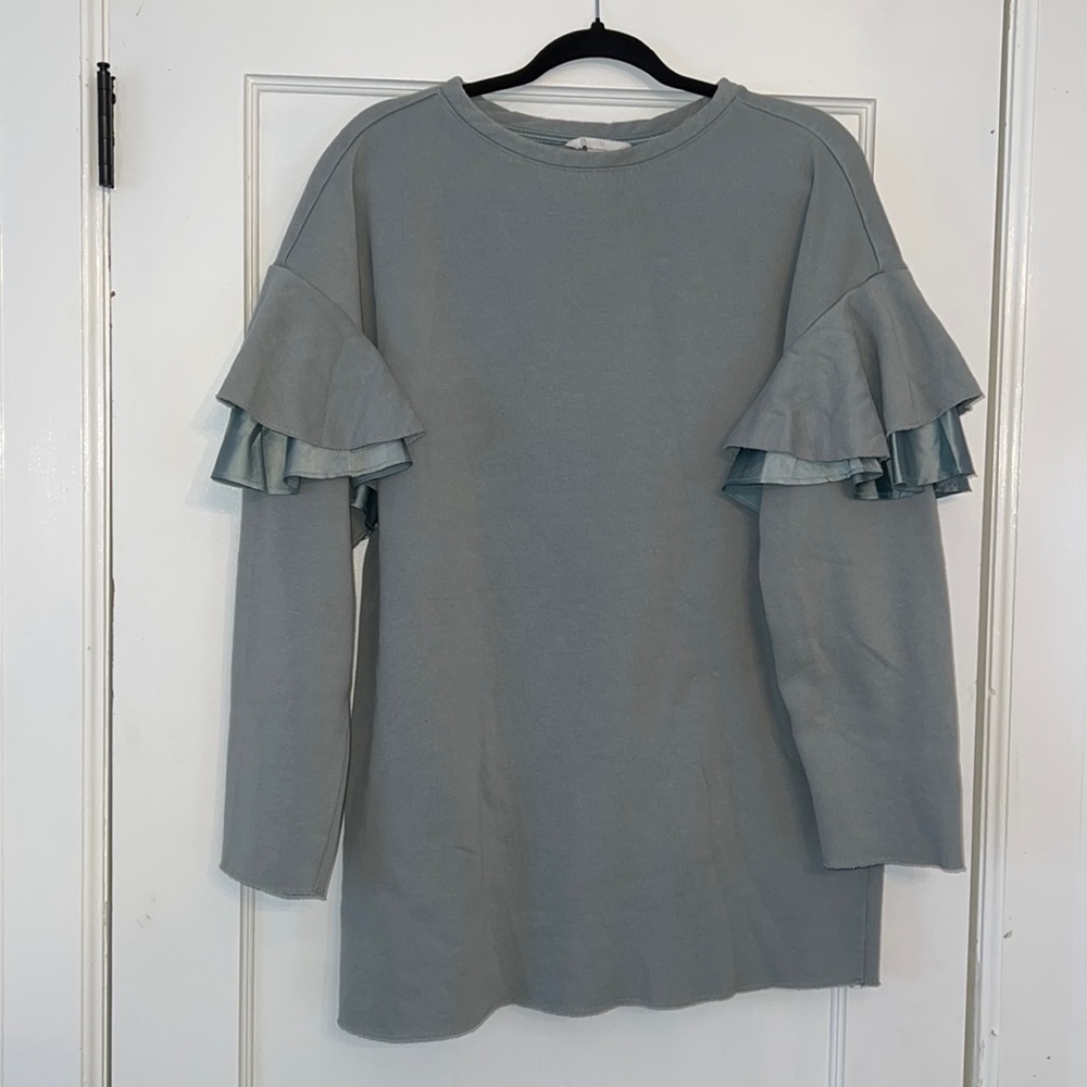 H&M sweatshirt, sage color, size S